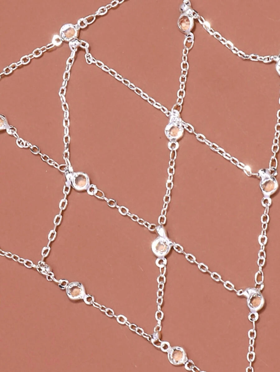 SHEIN خاتم أصابع مرصع بالألماس