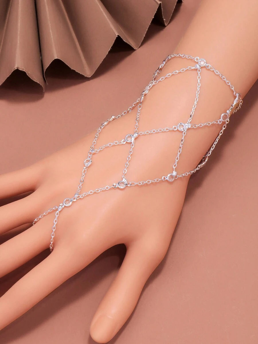 SHEIN خاتم أصابع مرصع بالألماس