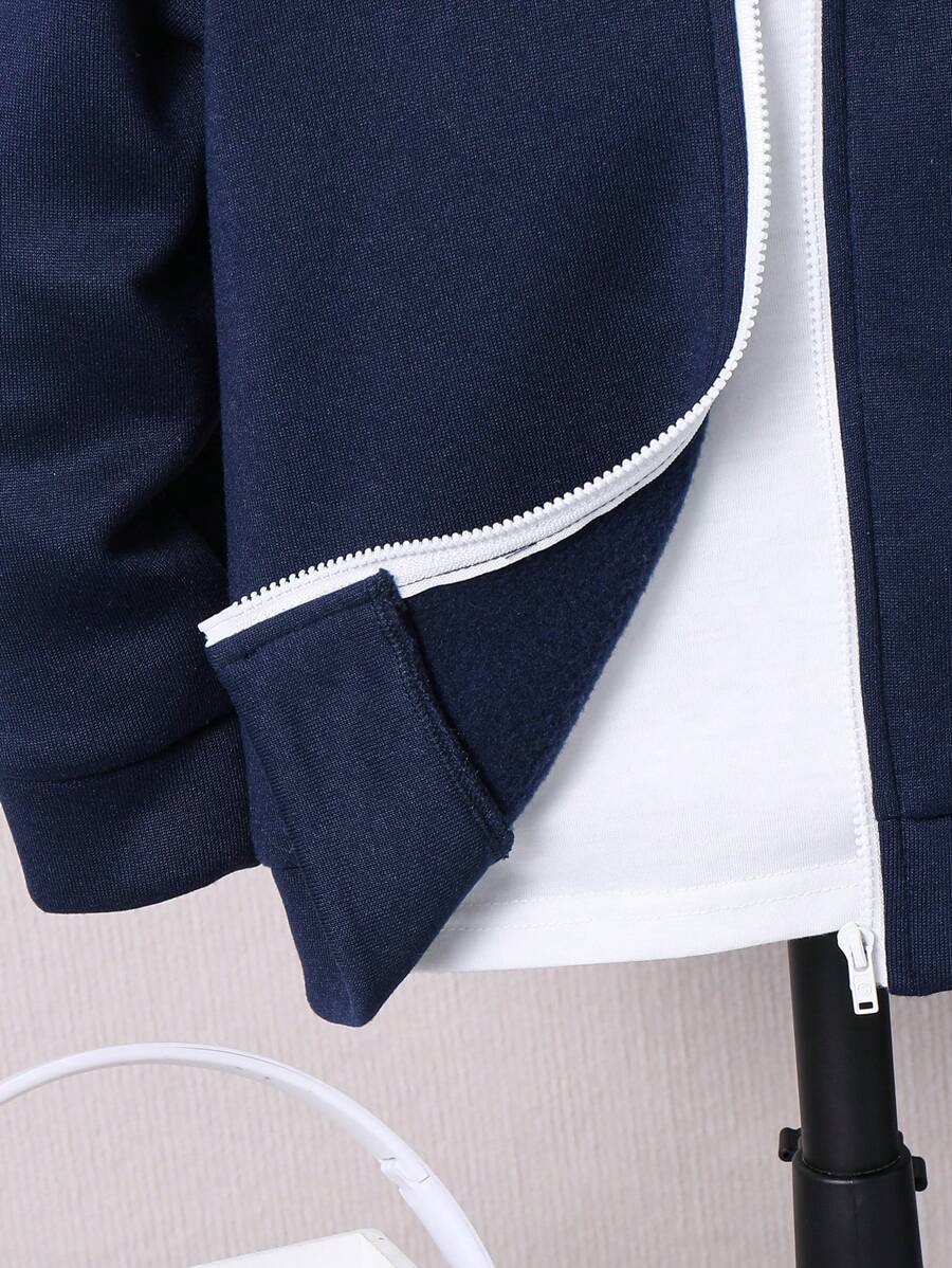 SHEIN طقم أولادي هوديي وبنطال بسحاب