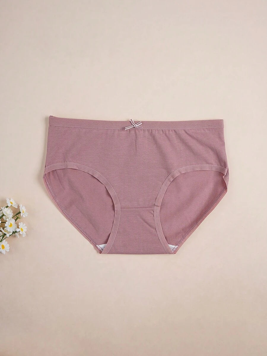 SHEIN طقم 7 سراويل داخلية نسائية مريحة بفيونكة