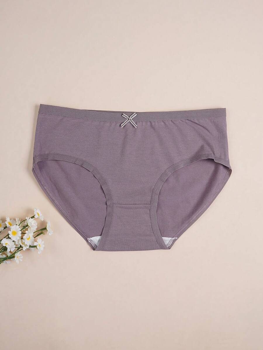 SHEIN طقم 7 سراويل داخلية نسائية مريحة بفيونكة