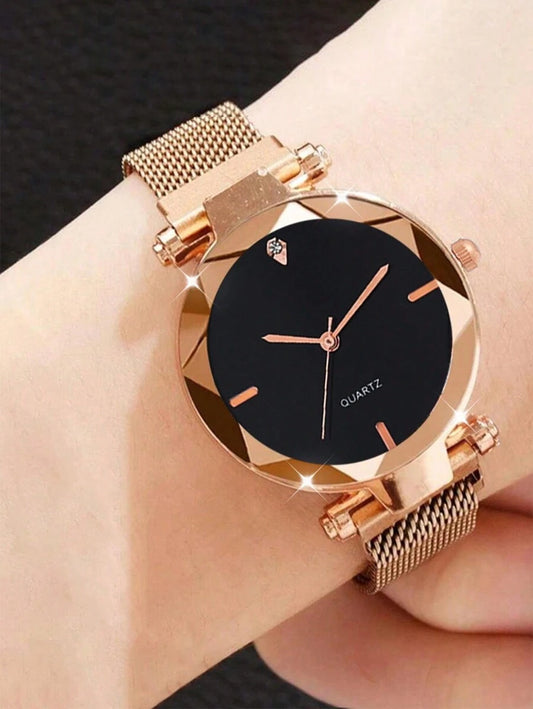 SHEIN ساعة نسائية كوارتز فاخرة