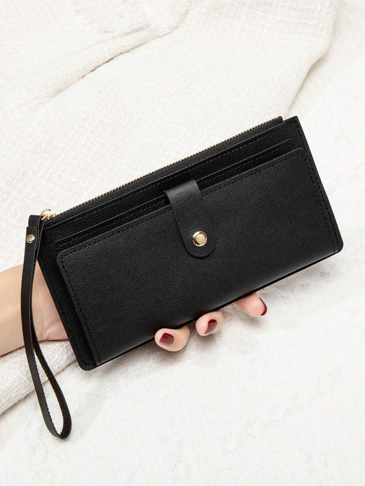 SHEIN محفظة طويلة رفيعة سوداء