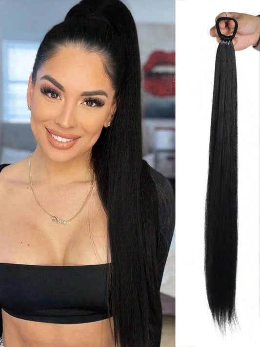 SHEIN شعر مستعار معقود طويل 28 بوصة