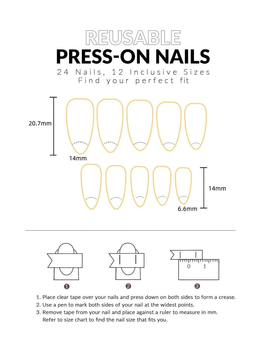 SHEIN أظافر 30 قطعة بشكل بيضاوي قصيرة لامعة بطبعة عين القط والنمر