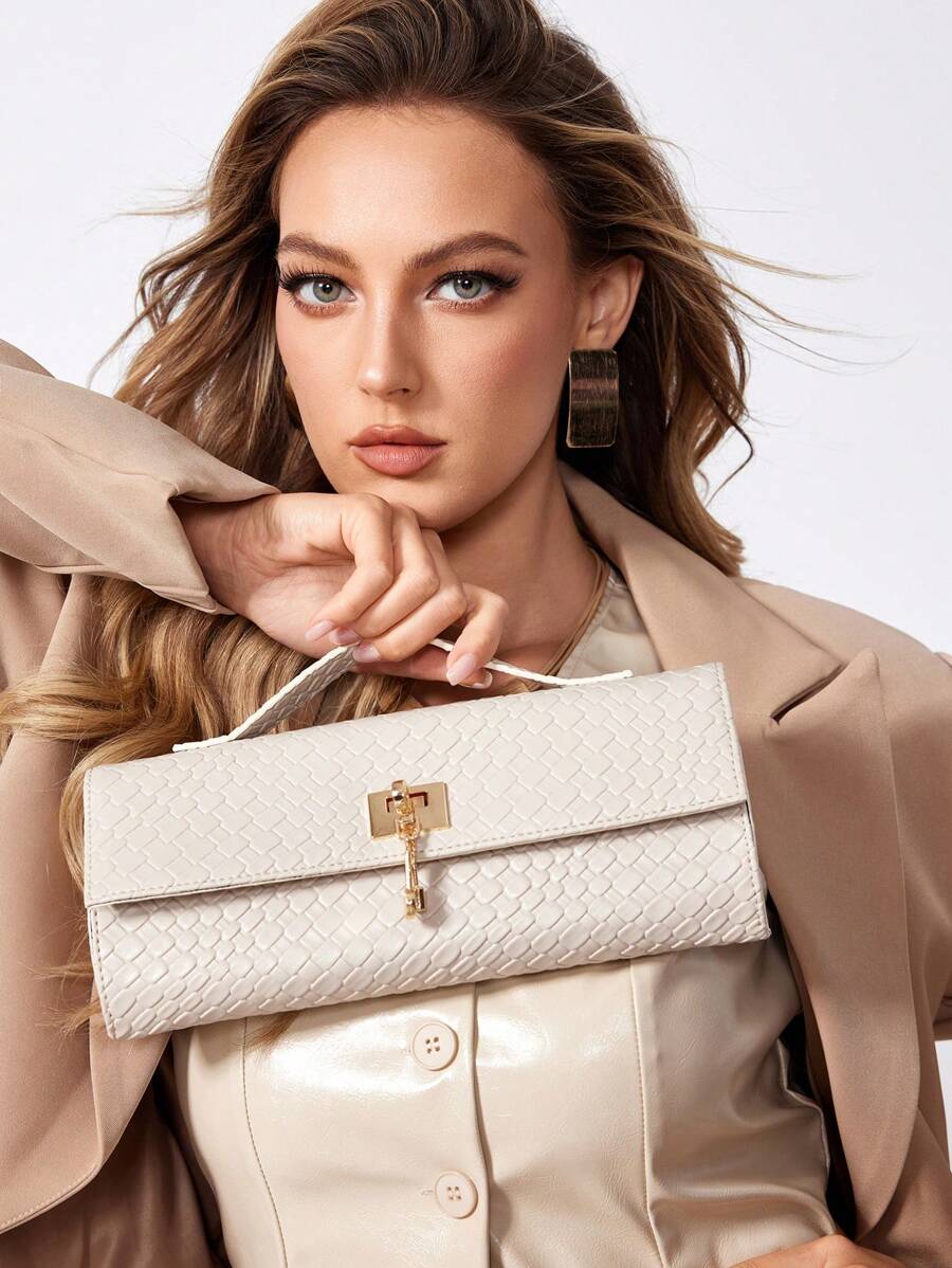 SHEIN SXY حقيبة يد منسوجة أنيقة