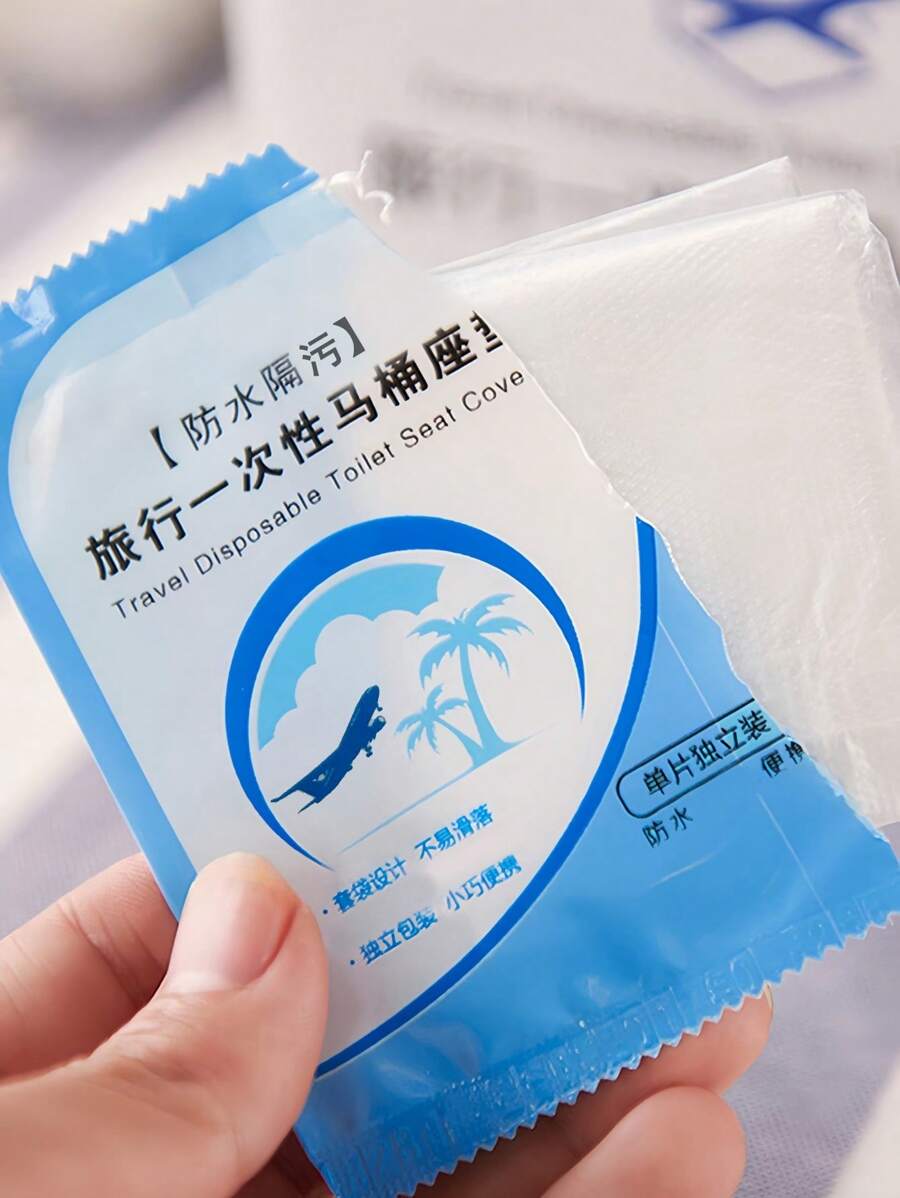 SHEIN غطاء مرحاض 50 قطعة مقاوم للماء وصحي