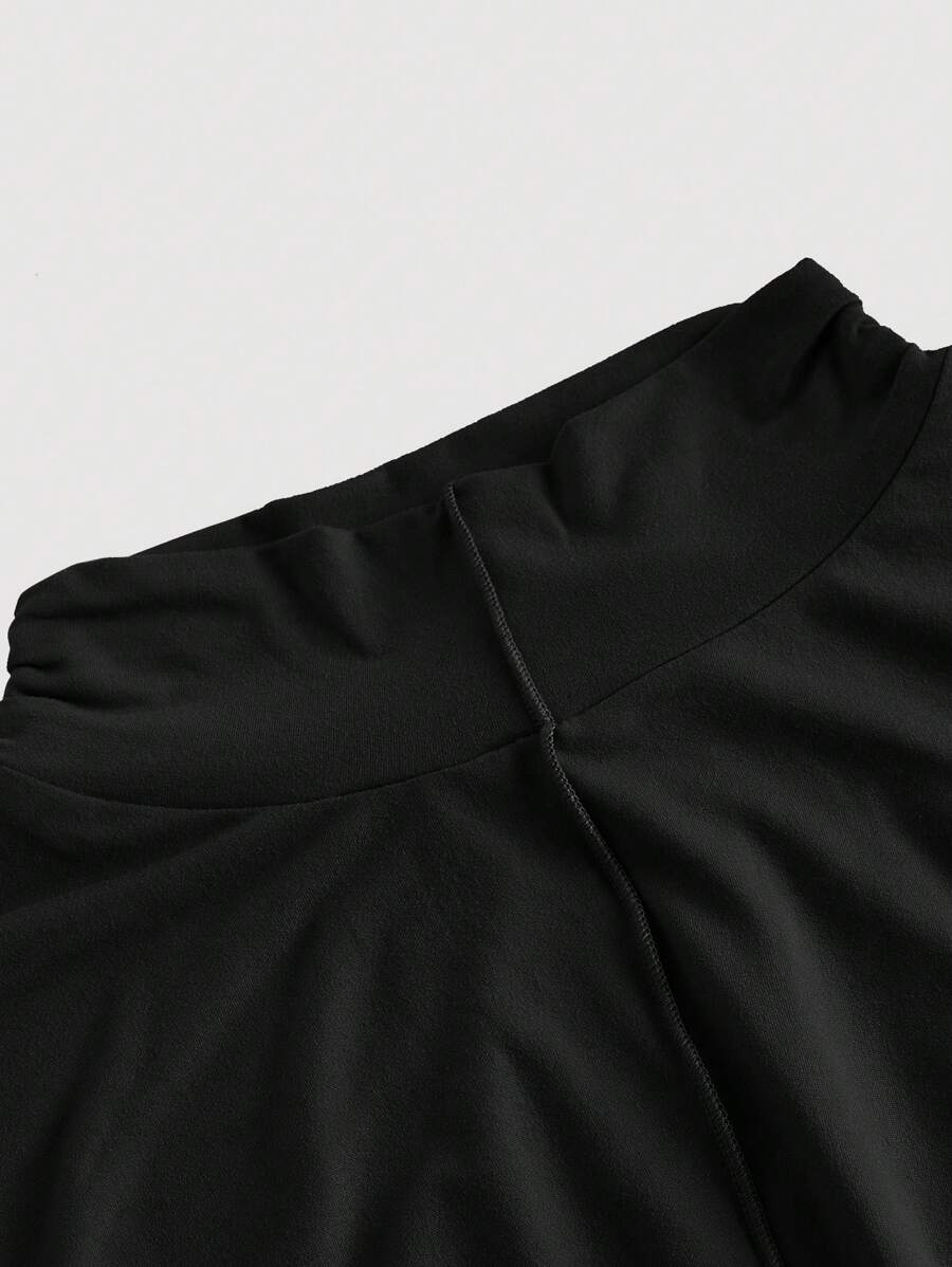 SHEIN MOD فستان أسود طويل بدون أكمام للمقاسات الكبيرة