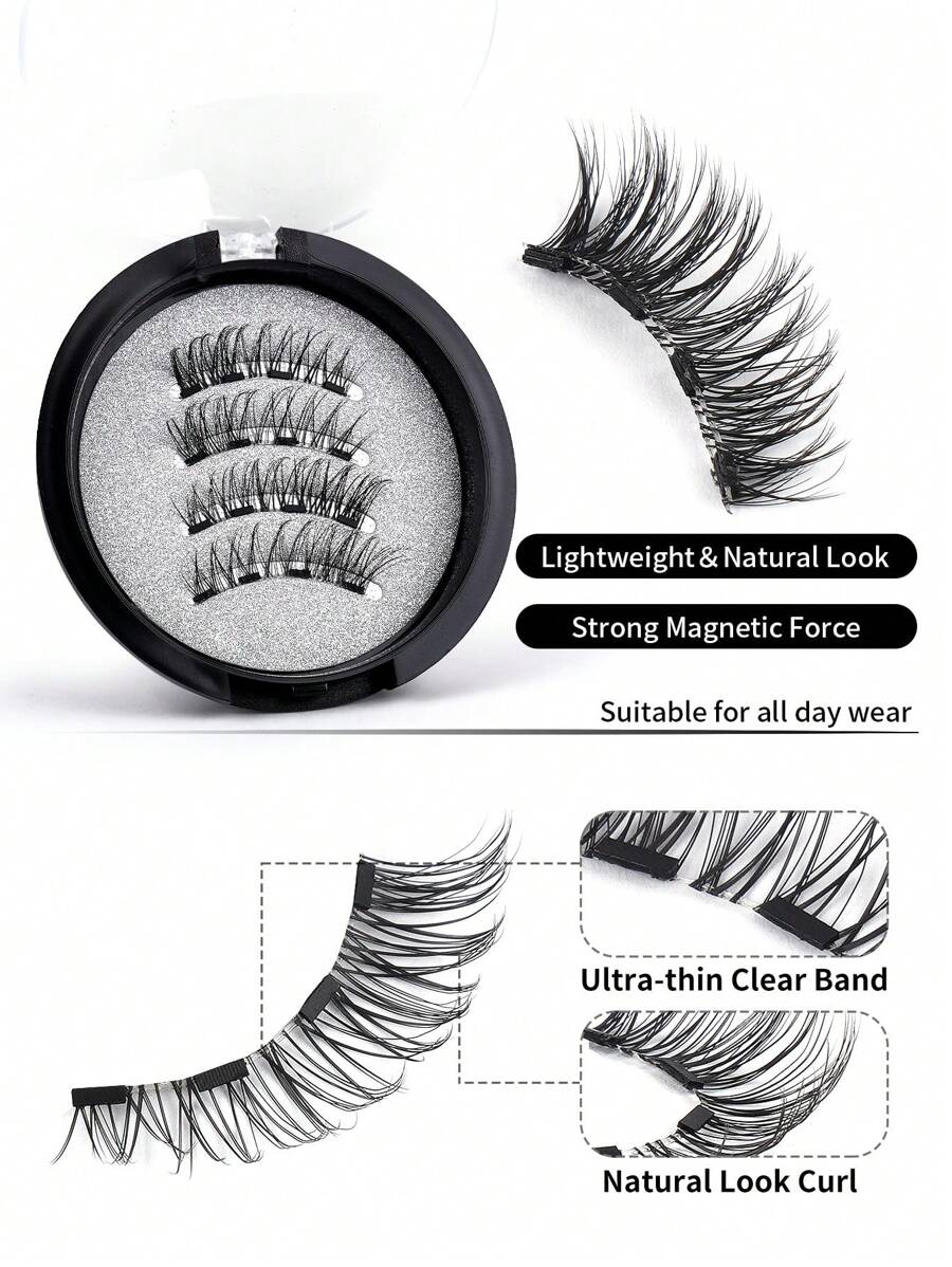 SHEIN MAGEFY CC Curl طقم رموش مغناطيسية / مشبك للرموش