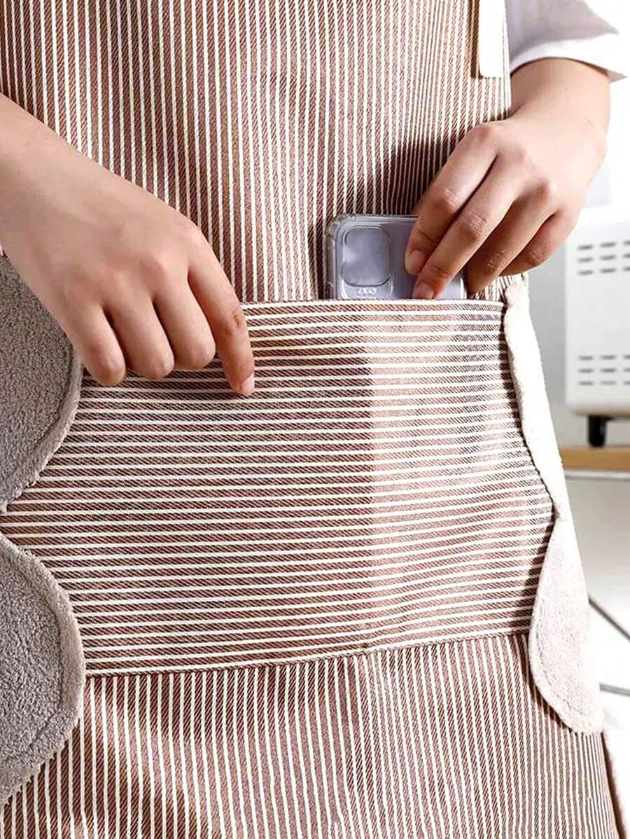 SHEIN مئزر مطبخ مقاوم للماء للنساء والرجال مع جيوب