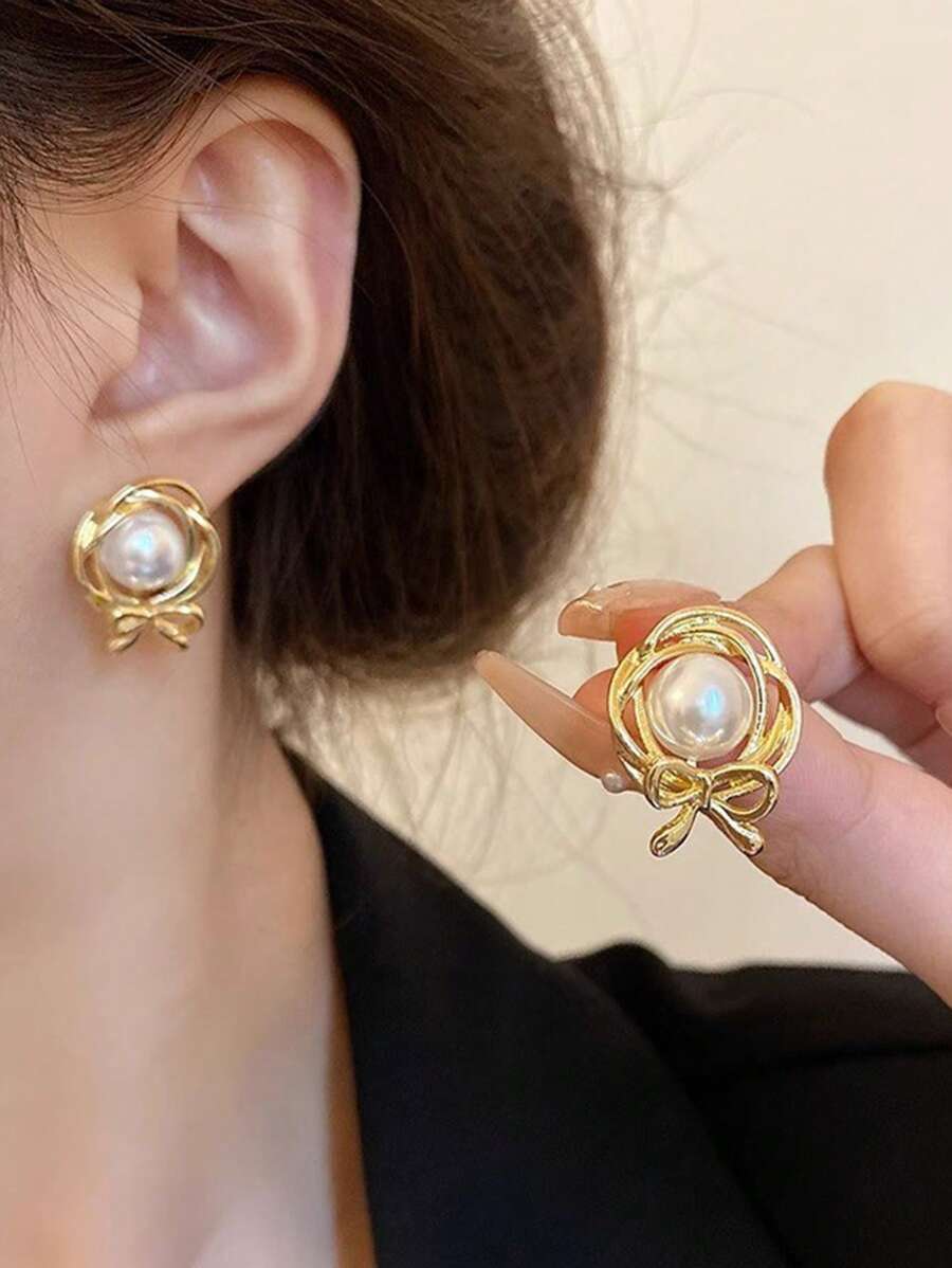 SHEIN مجموعة 5 أزواج أقراط بأشكال متنوعة