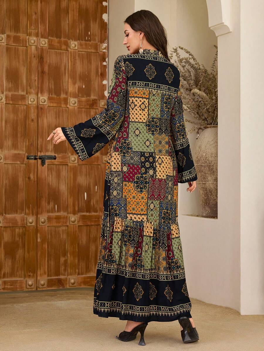 SHEIN Al Najma فستان طويل كاجوال محافظ بطبعات زهور