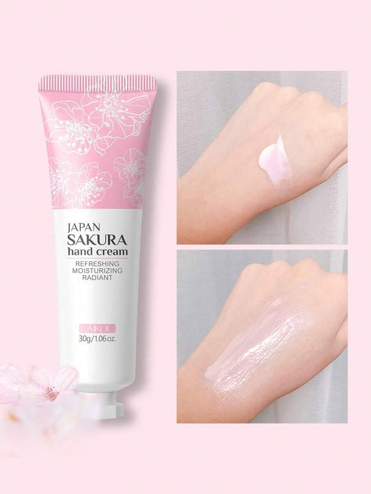 LAIKOU مجموعة 5 قطع كريم يد لايكو بنكهة زهر الكرز للأيدي الجافة المتشققة