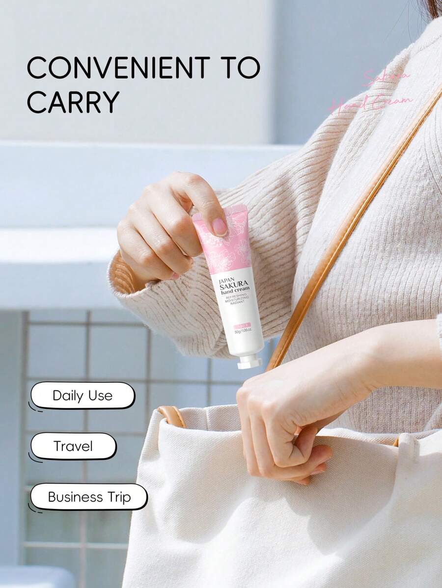 LAIKOU مجموعة 5 قطع كريم يد لايكو بنكهة زهر الكرز للأيدي الجافة المتشققة