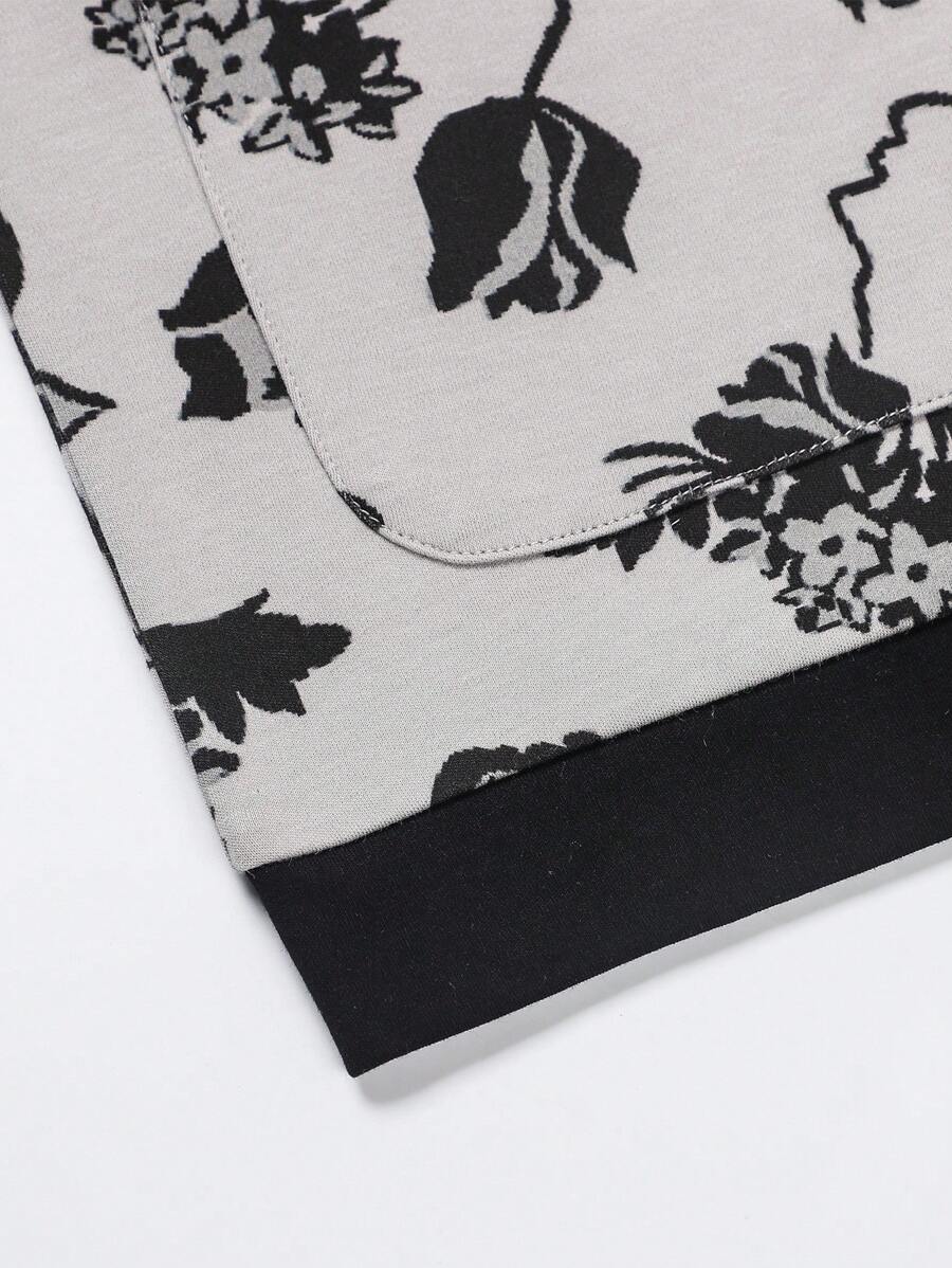 SHEIN طقم بيجامة قطعتين بأكمام طويلة وبنطلون