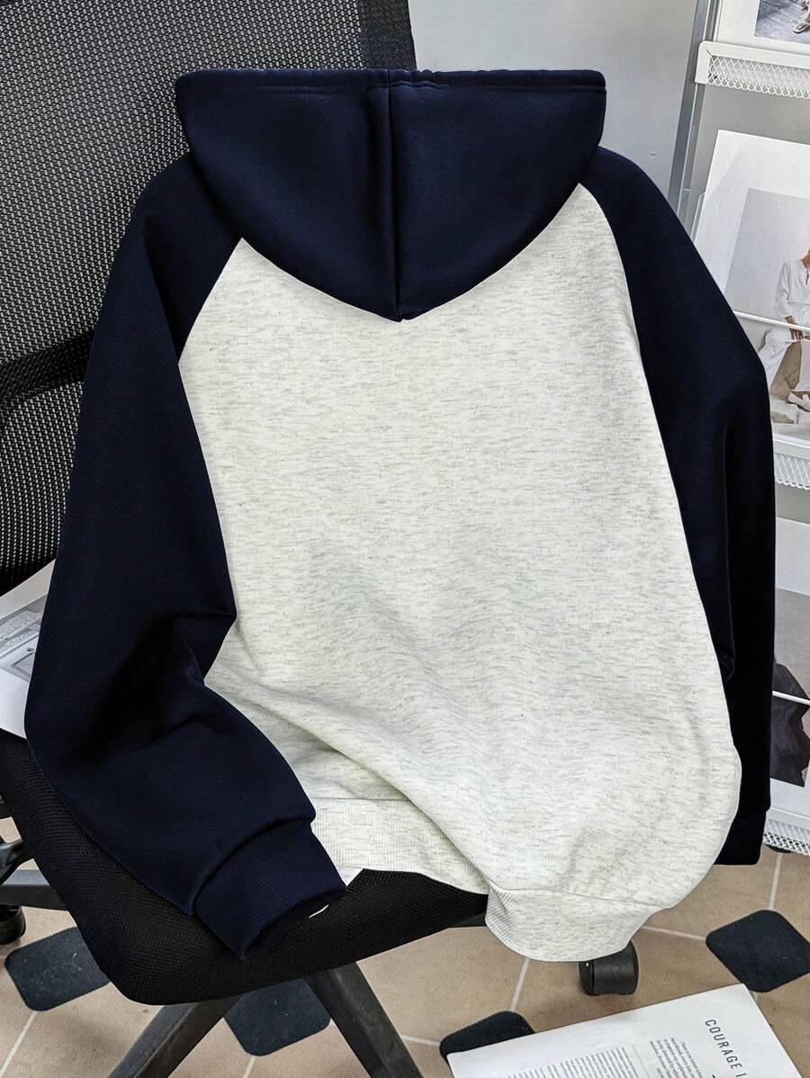 SHEIN INAWLY بلوزة بأكمام راجلان وطباعة حرفية