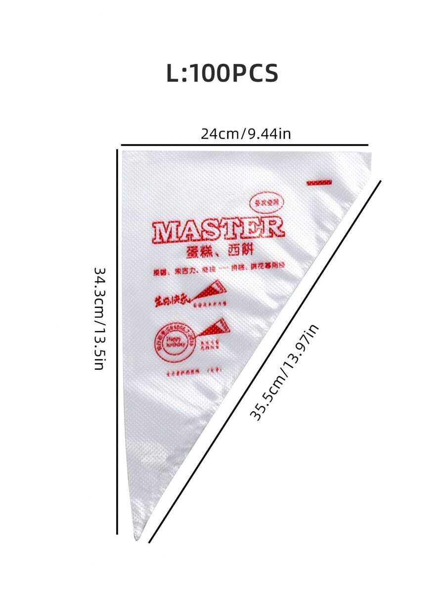 SHEIN أنبوب كريمي شفاف لتزيين المعجنات والكعك