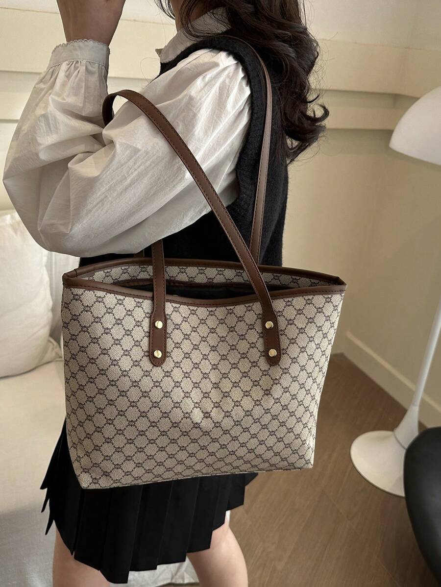 SHEIN حقيبة كتف فخمة عصرية