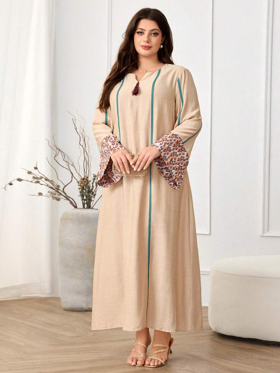 SHEIN Najma CURVE فستان كاجوال يومي أنيق للمقاسات الكبيرة