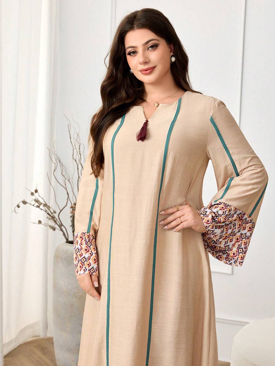 SHEIN Najma CURVE فستان كاجوال يومي أنيق للمقاسات الكبيرة