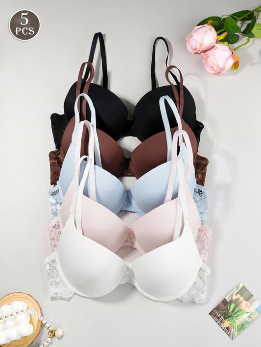 SHEIN صدريات نسائية 5 قطع مبطنة مريحة