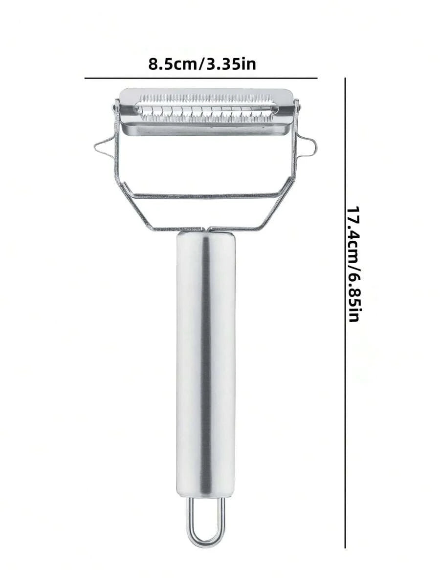 SHEIN مقشرة ومبشرة فواكه وخضار 2 في 1 من ستانلس ستيل