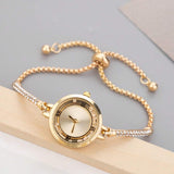 SHEIN ساعة نسائية كوارتز كاجوال مرصعة