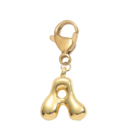 SHEIN قلادة بحروف أبجدية معدنية لامعة