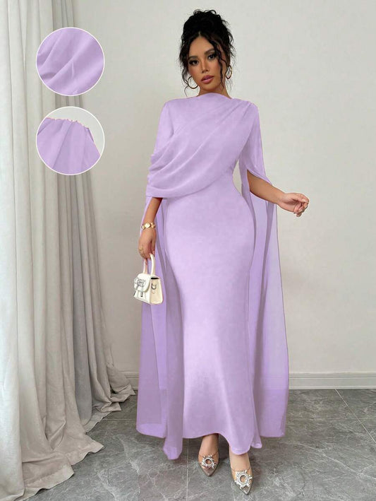 SHEIN Rafferiza فستان سهرة أنيق فرنسي مع خصر ملتف