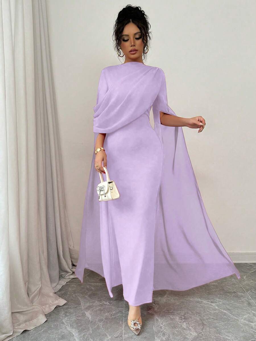 SHEIN Rafferiza فستان سهرة أنيق فرنسي مع خصر ملتف