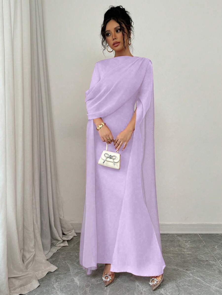 SHEIN Rafferiza فستان سهرة أنيق فرنسي مع خصر ملتف