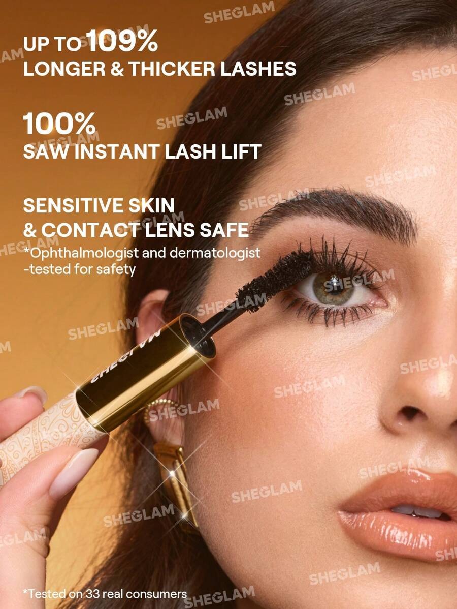 SHEGLAM 24K All-In-One ماسكارا متعددة التأثيرات لإطلالة فاخرة