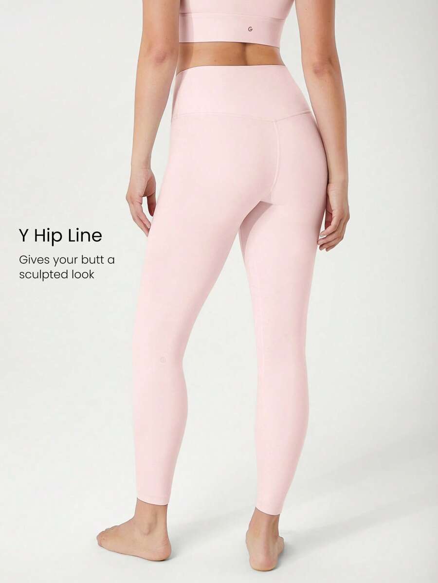 SHEIN GLOWMODE بنطلون ضاغط بطول 24 بوصة مع ملابس داخلية مدمجة ودعم خفيف