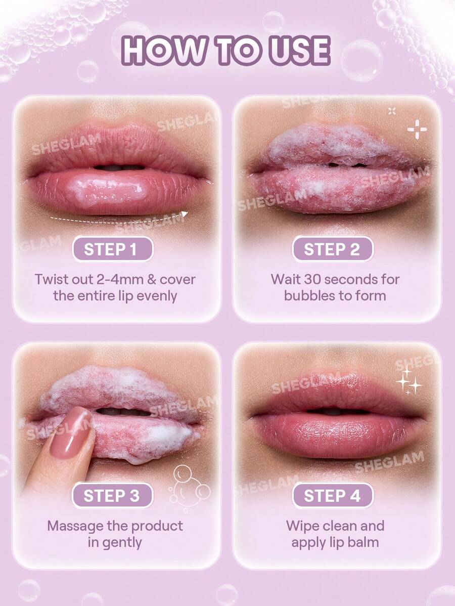 SHEGLAM Bubble Buff مقشر شفاه