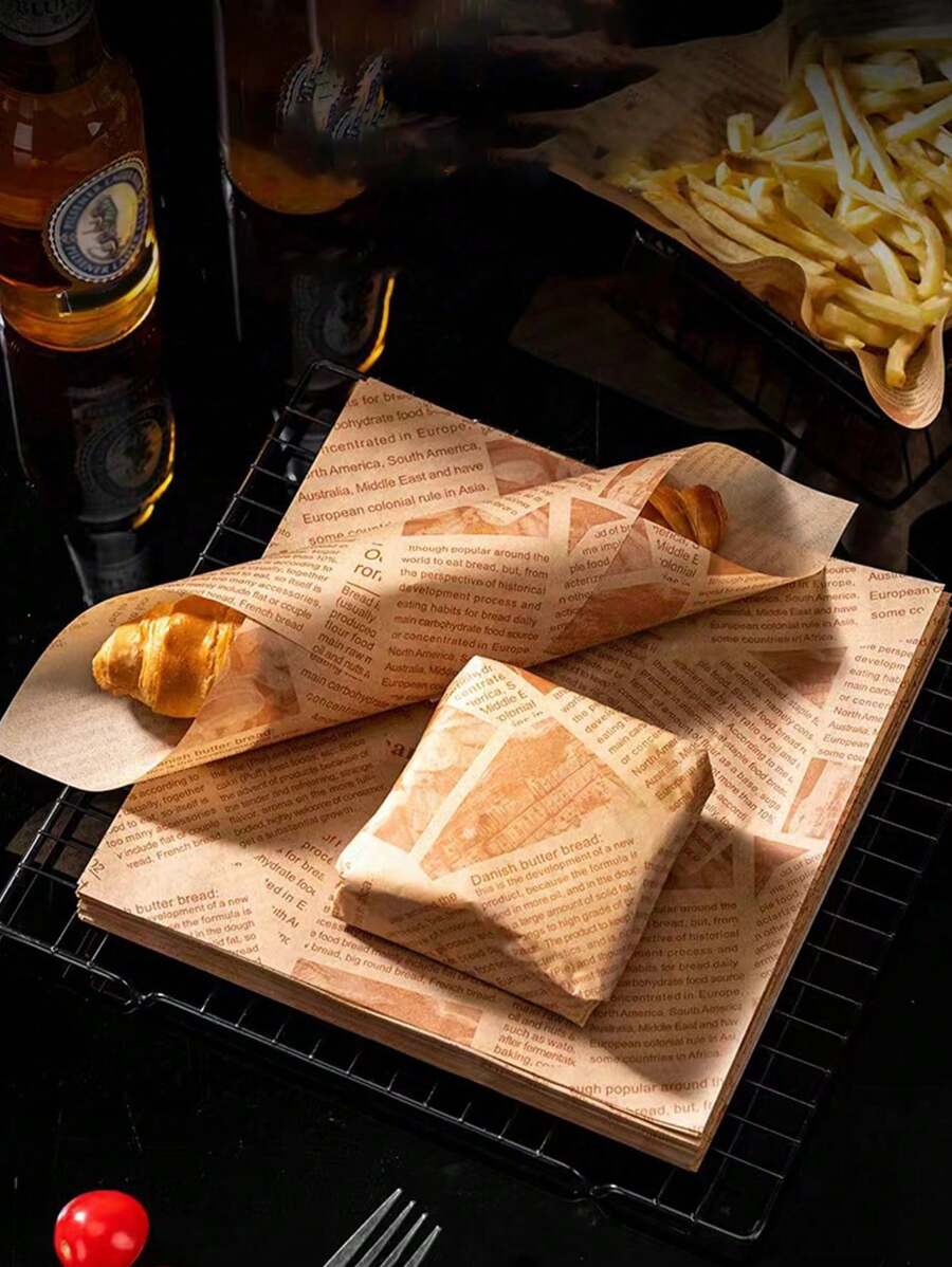 SHEIN ورق تغليف سندويشات مقاوم للزيت للنزهات والمطبخ