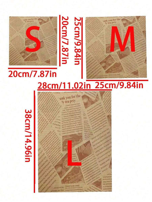 SHEIN ورق تغليف سندويشات مقاوم للزيت للنزهات والمطبخ