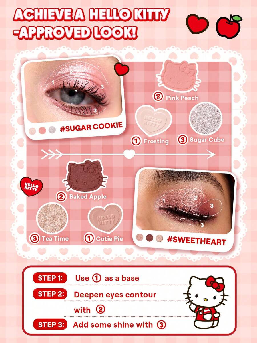 SHEGLAM Hello Kitty Sugar Cookies ظلال عيون بلون