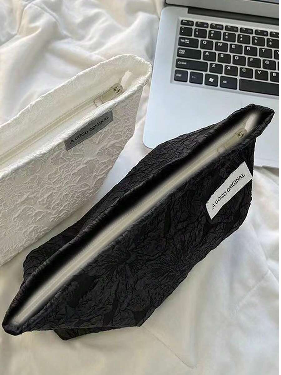 SHEIN حقيبة مكياج سوداء كبيرة وعملية
