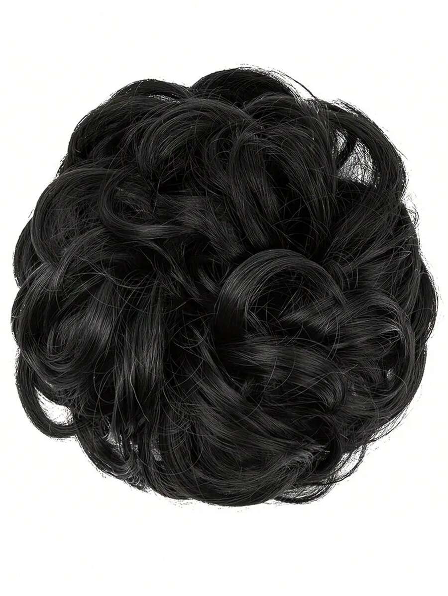 SHEIN طقم شعر مستعار كعكة مبعثر مجعد 5 بوصة ألياف صناعية