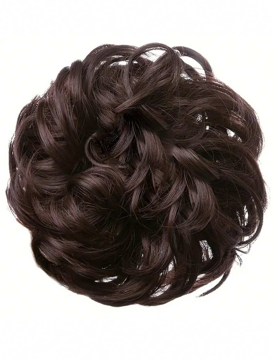 SHEIN طقم شعر مستعار كعكة مبعثر مجعد 5 بوصة ألياف صناعية