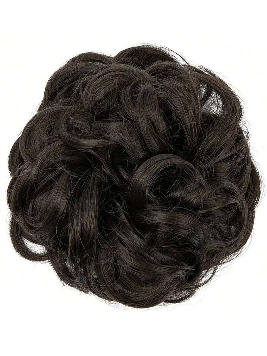 SHEIN طقم شعر مستعار كعكة مبعثر مجعد 5 بوصة ألياف صناعية