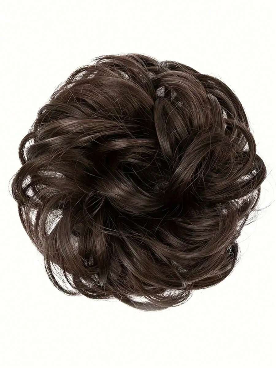 SHEIN طقم شعر مستعار كعكة مبعثر مجعد 5 بوصة ألياف صناعية