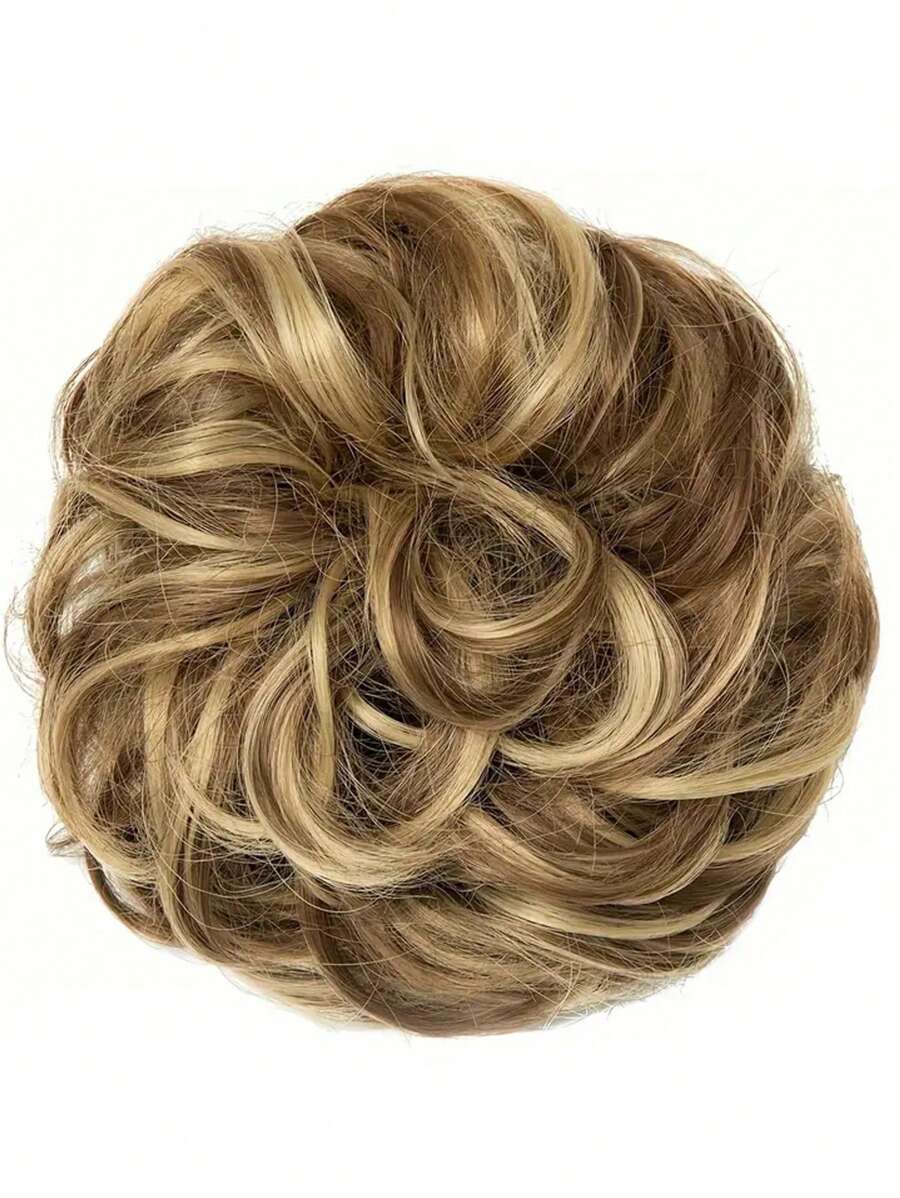SHEIN طقم شعر مستعار كعكة مبعثر مجعد 5 بوصة ألياف صناعية
