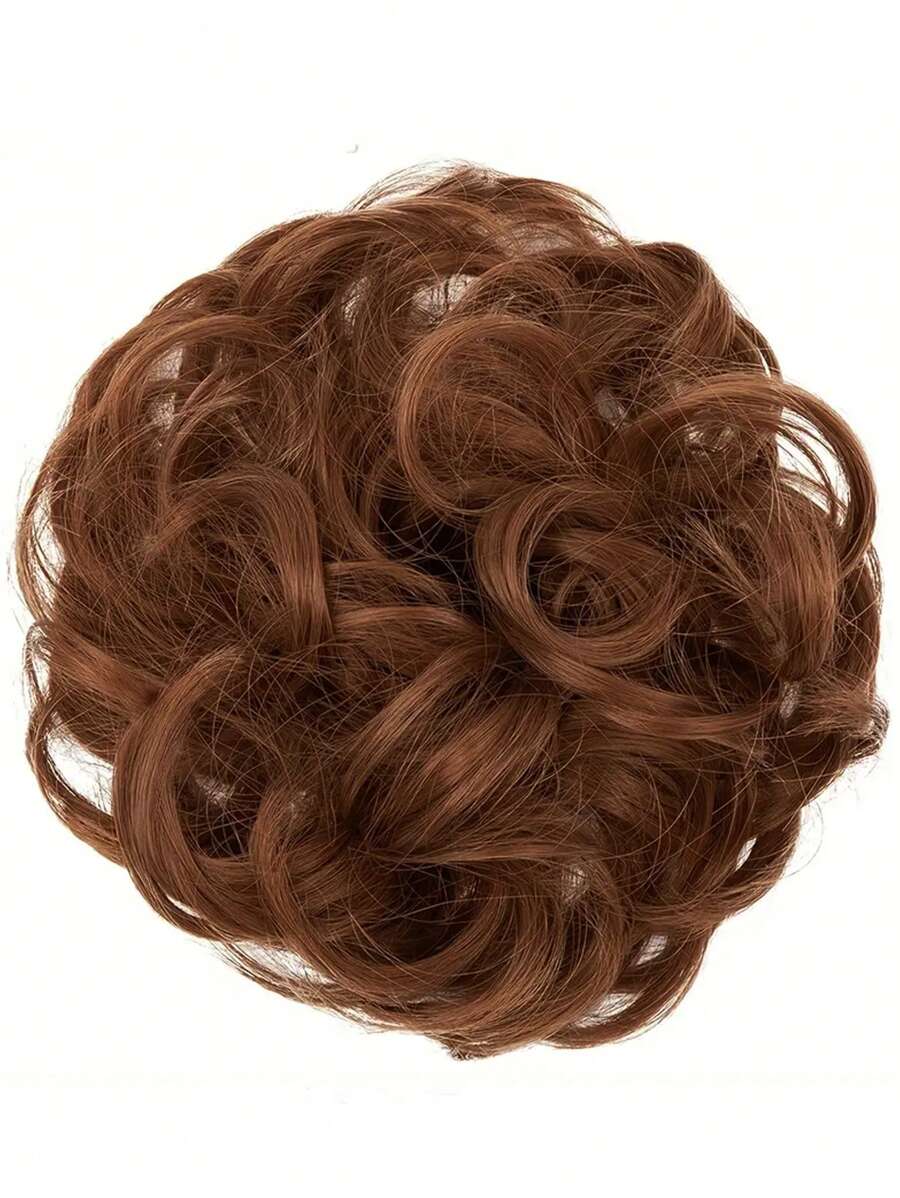 SHEIN طقم شعر مستعار كعكة مبعثر مجعد 5 بوصة ألياف صناعية