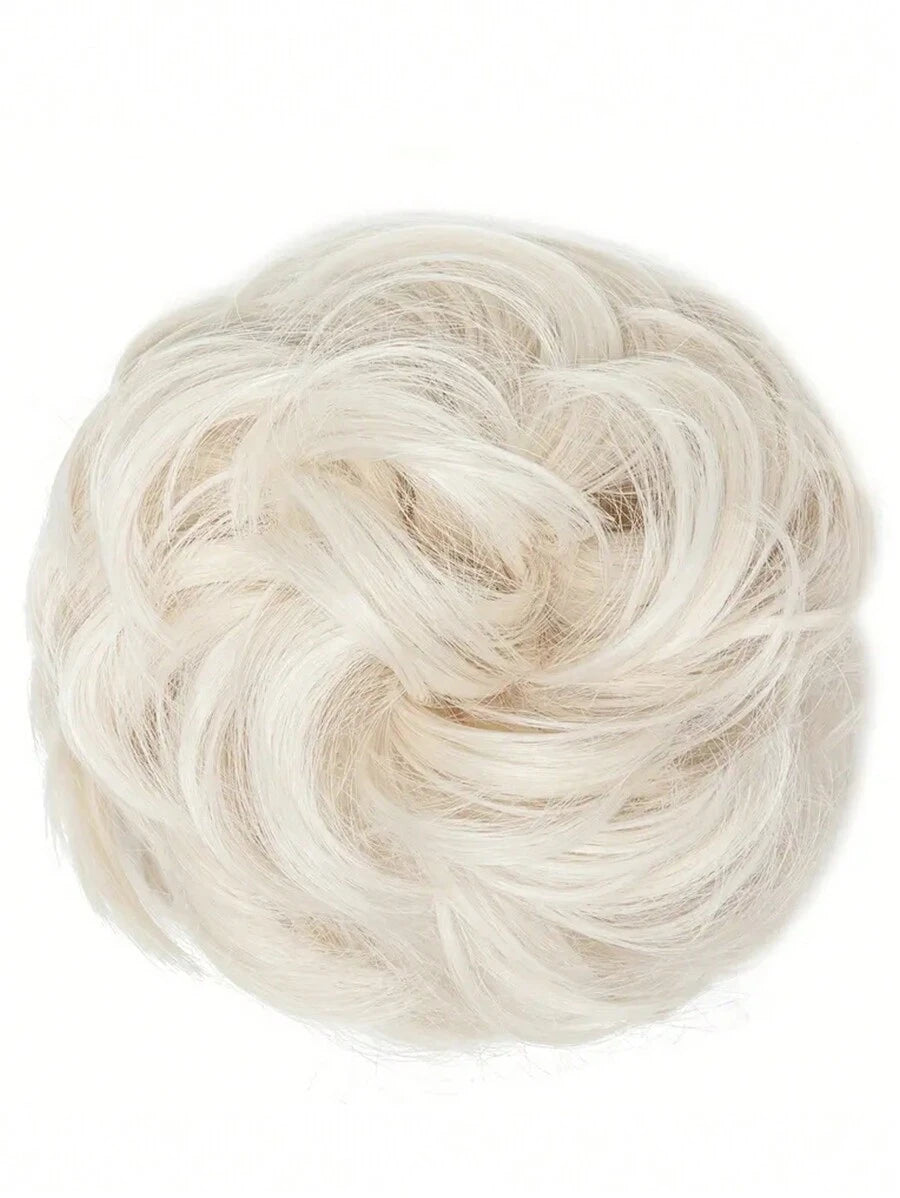 SHEIN طقم شعر مستعار كعكة مبعثر مجعد 5 بوصة ألياف صناعية