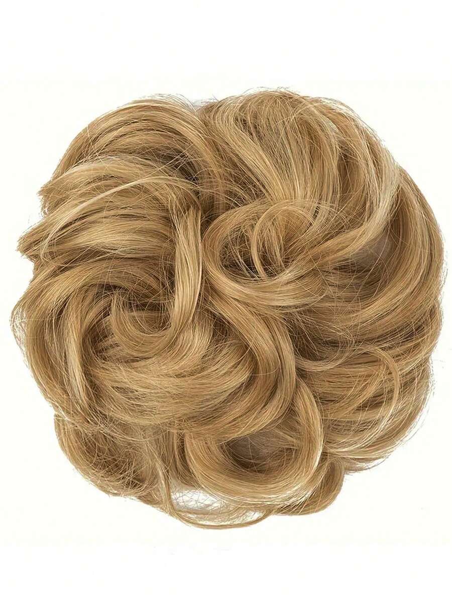 SHEIN طقم شعر مستعار كعكة مبعثر مجعد 5 بوصة ألياف صناعية