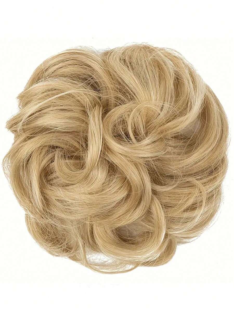SHEIN طقم شعر مستعار كعكة مبعثر مجعد 5 بوصة ألياف صناعية