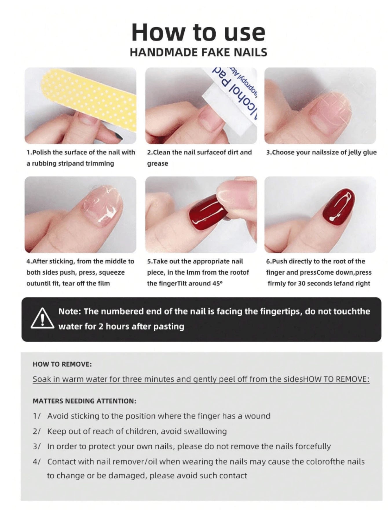 SHEIN أظافر 10 قطع بشكل لوز باللون الذهبي والفضي مصنوعة يدويًا