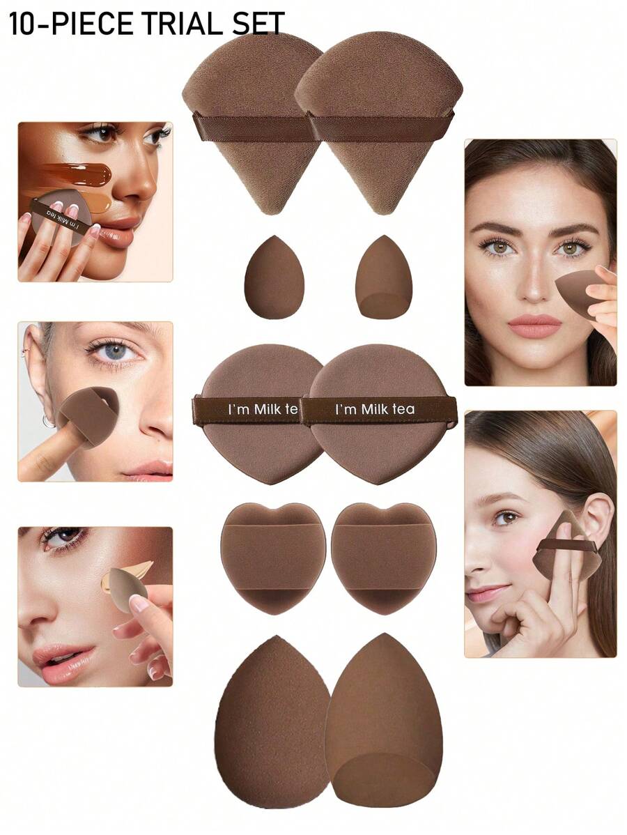 SHEIN طقم مكياج مع إسفنجات ومسّادات