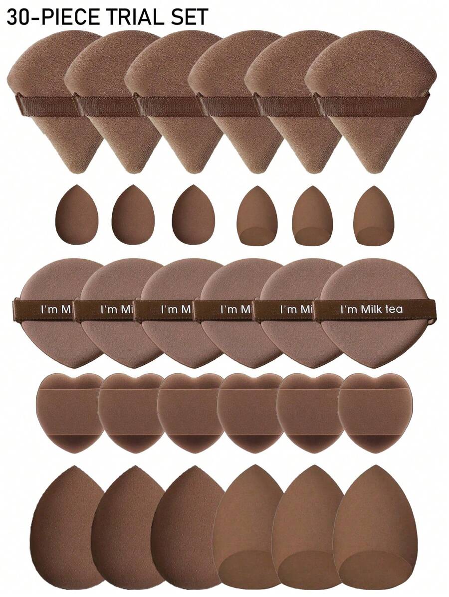 SHEIN طقم مكياج مع إسفنجات ومسّادات